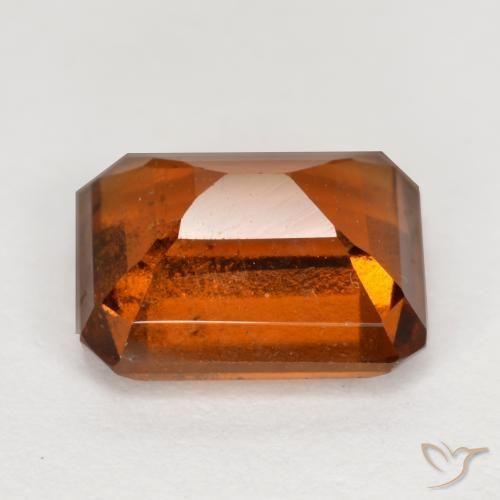 granate hessonita Naranja oscuro natural de 2.30 ct, Corte Octágono / Esmeralda, VS-SI