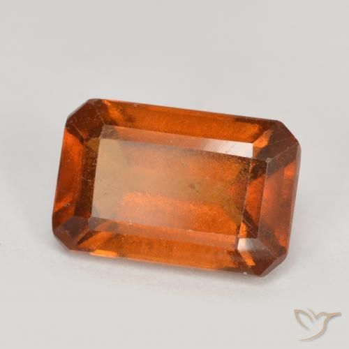 granate hessonita Naranja oscuro medio natural de 2.08 ct, Corte Octágono / Esmeralda, VS-SI