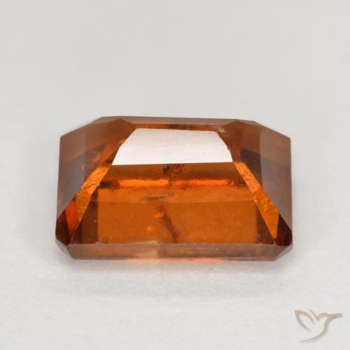 granate hessonita Naranja rojizo natural de 2.16 ct, Corte Octágono / Esmeralda, SI