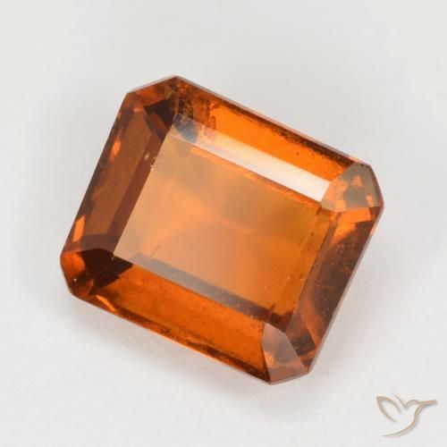 granate hessonita Ámbar naranja natural de 2.14 ct, Corte Octágono / Esmeralda, VS-SI