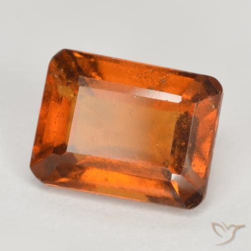 granate hessonita Naranja oscuro medio natural de 2.24 ct, Corte Octágono / Esmeralda, VS-SI