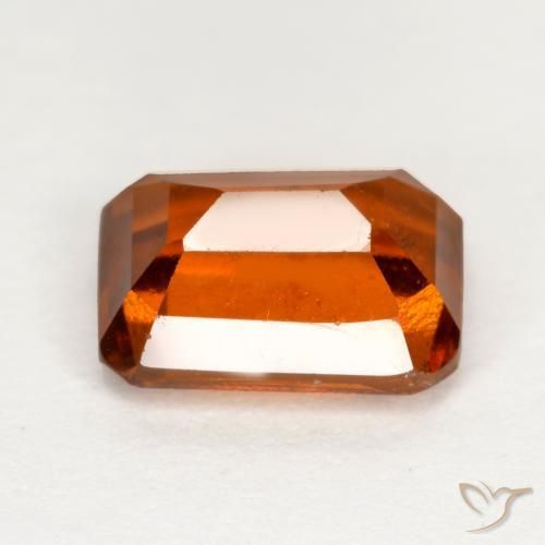 granate hessonita Naranja rojizo natural de 2.06 ct, Corte Octágono / Esmeralda, VS-SI