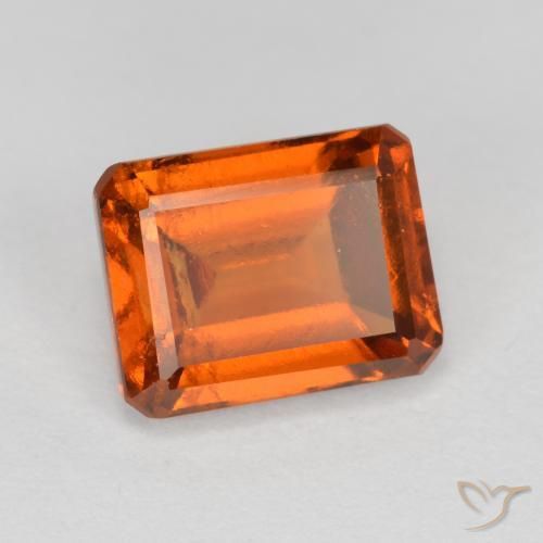 granate hessonita Naranja rojizo natural de 2.21 ct, Corte Octágono / Esmeralda, VS-SI