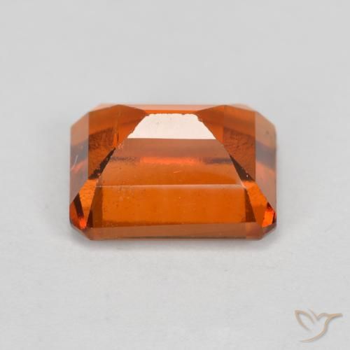 granate hessonita Naranja rojizo natural de 2.21 ct, Corte Octágono / Esmeralda, VS-SI
