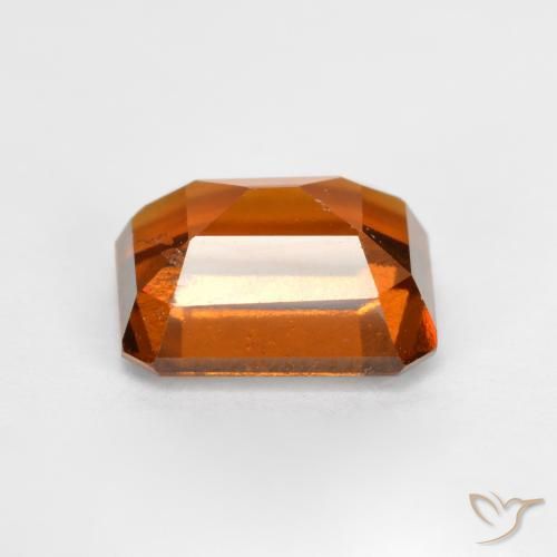 granate hessonita Ámbar naranja natural de 2.39 ct, Corte Octágono / Esmeralda, VS-SI