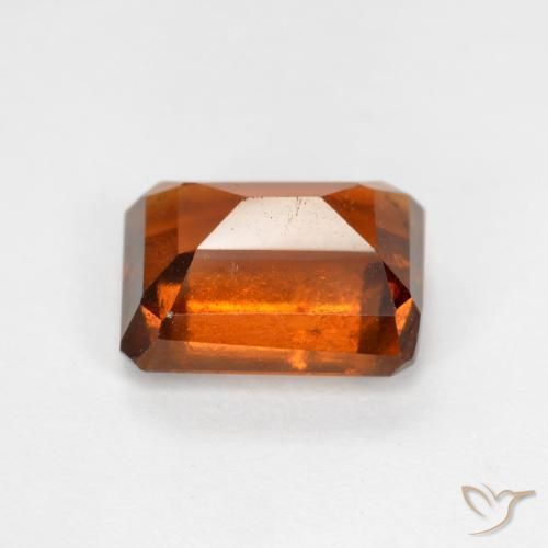granate hessonita Naranja oscuro natural de 2.28 ct, Corte Octágono / Esmeralda, SI