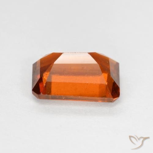 granate hessonita Naranja fuego natural de 1.94 ct, Corte Octágono / Esmeralda, SI