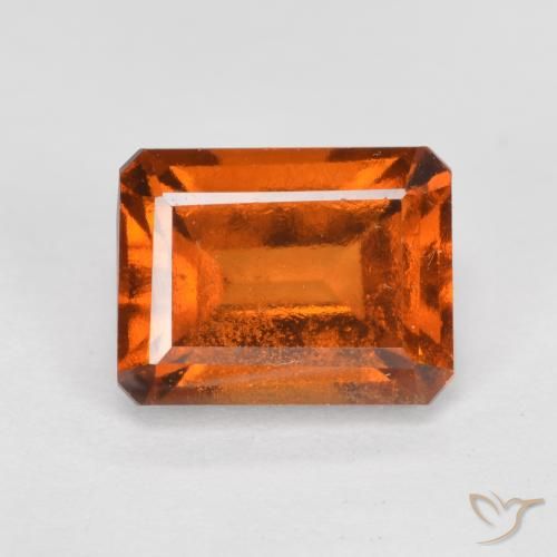 granate hessonita Naranja fuego natural de 2.23 ct, Corte Octágono / Esmeralda, VS-SI