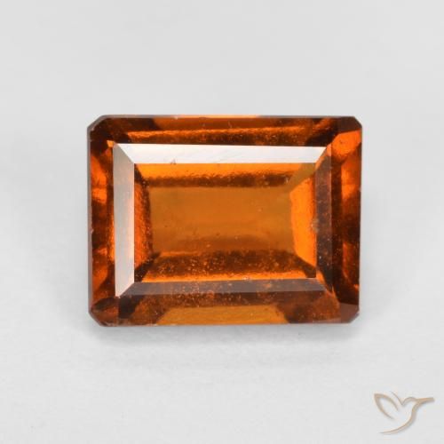 granate hessonita Naranja oscuro natural de 2.17 ct, Corte Octágono / Esmeralda, VS-SI