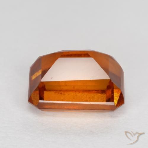 granate hessonita Naranja oscuro medio natural de 1.48 ct, Corte Octágono / Esmeralda, SI