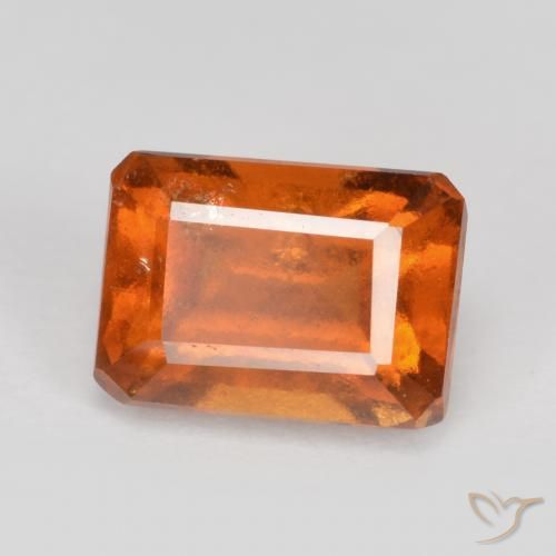 granate hessonita Naranja oscuro natural de 1.76 ct, Corte Octágono / Esmeralda, SI