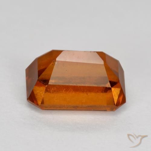 granate hessonita Naranja fuego natural de 1.45 ct, Corte Octágono / Esmeralda, VS-SI