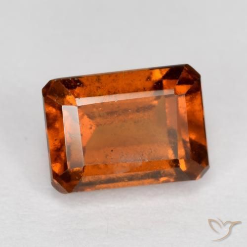 granate hessonita Naranja oscuro natural de 1.65 ct, Corte Octágono / Esmeralda, VS-SI