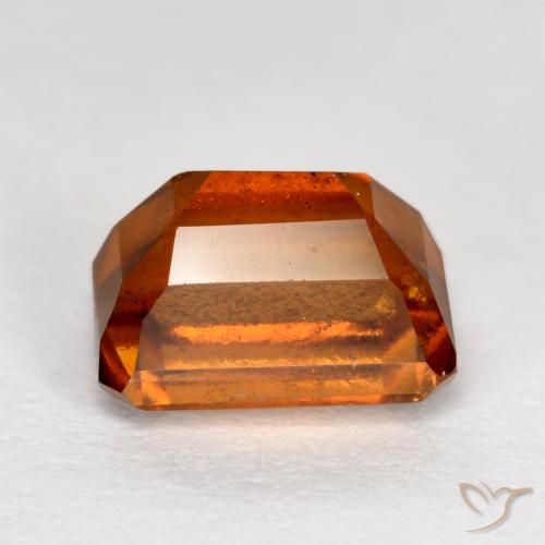 granate hessonita Naranja oscuro natural de 1.65 ct, Corte Octágono / Esmeralda, VS-SI