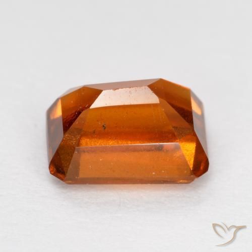 granate hessonita Naranja fuego natural de 1.43 ct, Corte Octágono / Esmeralda, VS