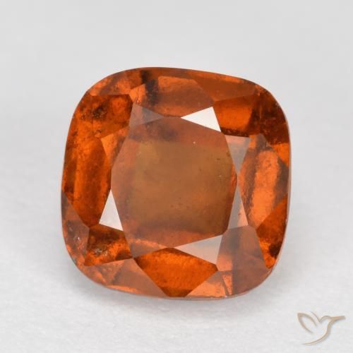 granate hessonita Naranja fuego natural de 2.18 ct, Forma Cojín, VS-SI