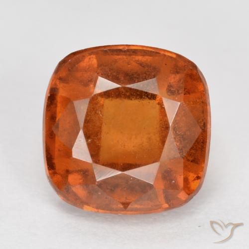2.23ct Natural Naranja medio granate hessonita, Forma Cojín, VS-SI