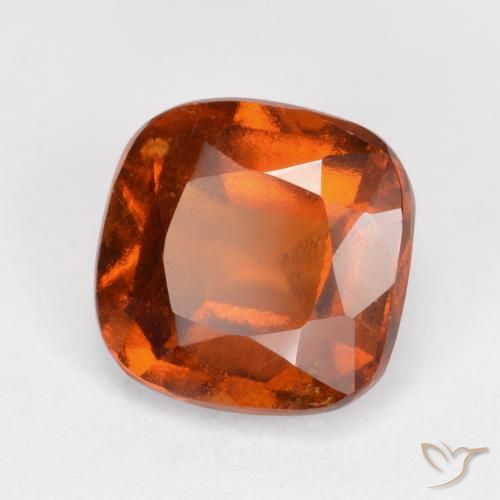 granate hessonita Naranja rojizo natural de 1.94 ct, Forma Cojín, VS-SI