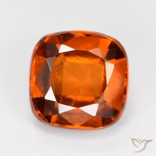 2.24ct Natural Naranja medio Granate Hessonita, Forma Cojín, VS-SI