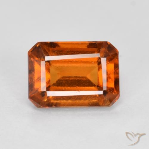 granate hessonita Naranja medio natural de 1.34 ct, Corte Octágono / Esmeralda, VS-SI