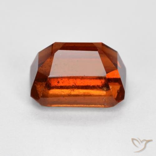 granate hessonita Ámbar naranja natural de 1.72 ct, Corte Octágono / Esmeralda, VS-SI