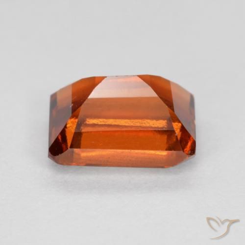 granate hessonita Ámbar naranja natural de 1.38 ct, Corte Octágono / Esmeralda, VVS-VS