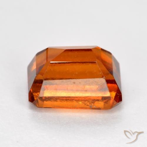 granate hessonita Naranja rojizo natural de 1.62 ct, Corte Octágono / Esmeralda, VS