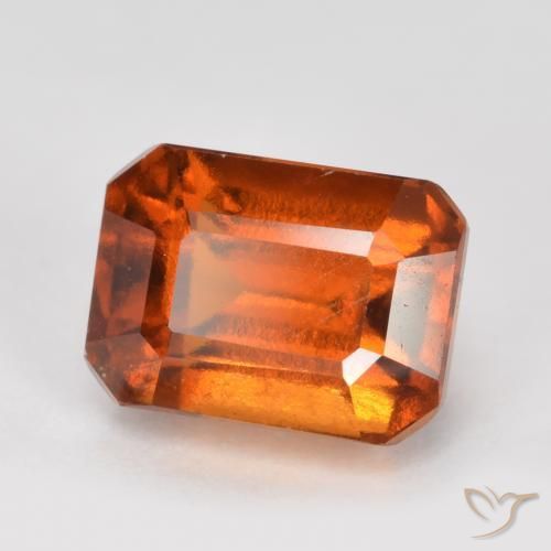 granate hessonita Naranja oscuro natural de 1.83 ct, Corte Octágono / Esmeralda, VS