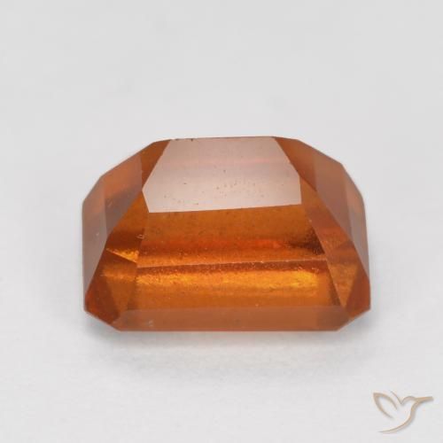granate hessonita Naranja rojizo natural de 1.58 ct, Corte Octágono / Esmeralda, SI