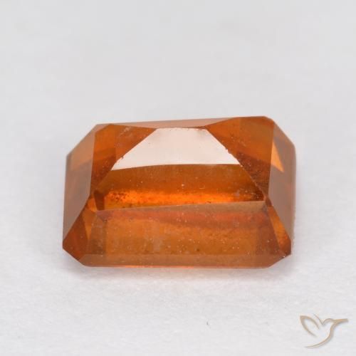 granate hessonita Naranja medio natural de 1.59 ct, Corte Octágono / Esmeralda, VS-SI
