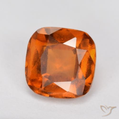 granate hessonita Ámbar naranja natural de 2.05 ct, Forma Cojín, VS