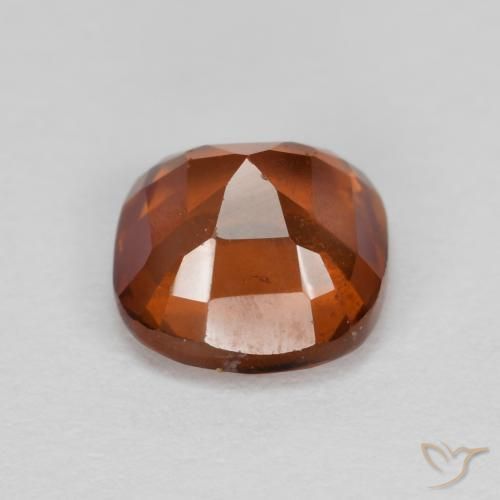 granate hessonita Ámbar naranja natural de 1.37 ct, Forma Cojín, VS-SI