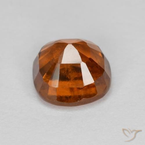 granate hessonita Naranja oscuro natural de 1.39 ct, Forma Cojín, VS-SI