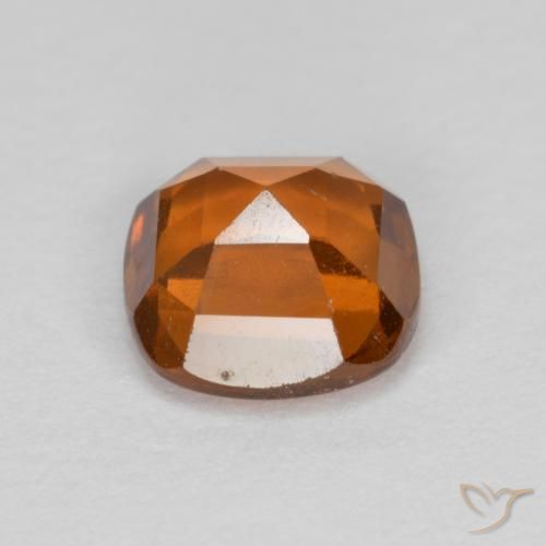 granate hessonita Naranja rojizo natural de 1.26 ct, Forma Cojín, VS-SI