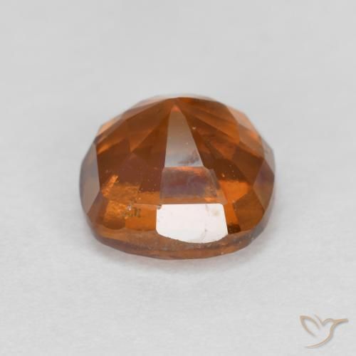 granate hessonita Naranja oscuro natural de 1.46 ct, Forma Cojín, VS-SI