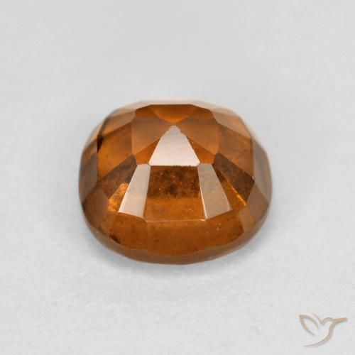 granate hessonita Naranja oscuro natural de 1.29 ct, Forma Cojín, VS-SI