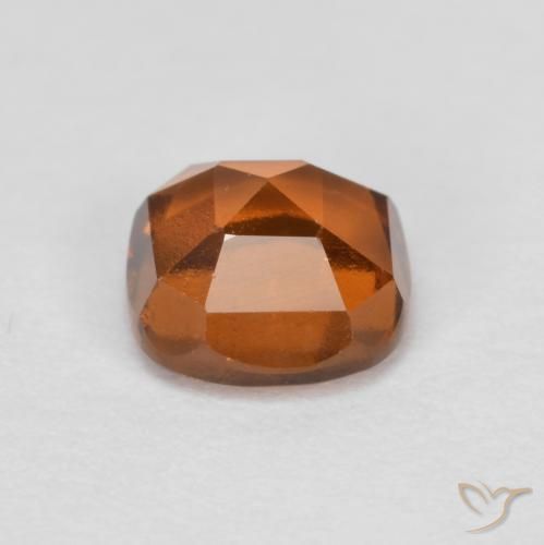 granate hessonita Naranja oscuro natural de 1.30 ct, Forma Cojín, VS-SI