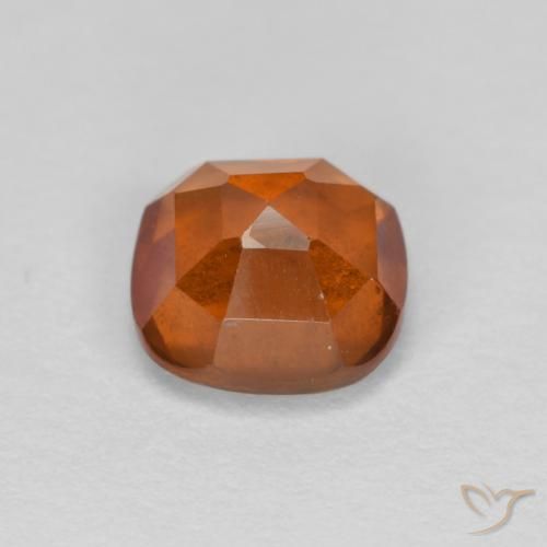 granate hessonita Naranja oscuro natural de 1.39 ct, Forma Cojín, VS-SI