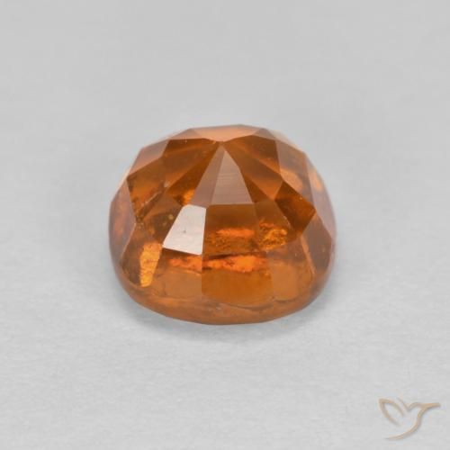 granate hessonita Naranja oscuro natural de 1.56 ct, Forma Cojín, VS-SI