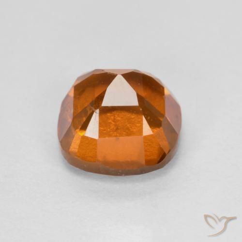 granate hessonita Naranja oscuro medio natural de 1.50 ct, Forma Cojín, VS-SI