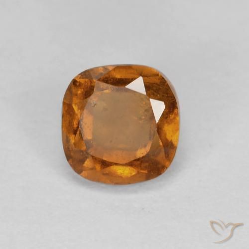 0.95ct Natural Naranja medio Granate Hessonita, Forma Cojín, SI