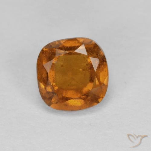 granate hessonita Naranja medio natural de 0.95 ct, Forma Cojín, SI