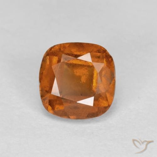 granate hessonita Naranja medio natural de 0.96 ct, Forma Cojín, SI