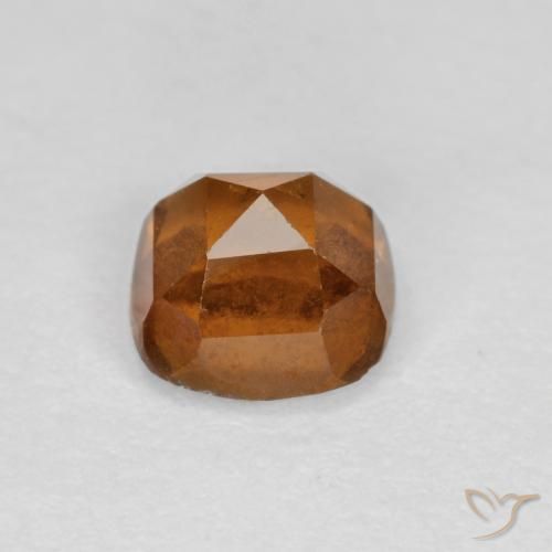 granate hessonita Naranja medio natural de 0.96 ct, Forma Cojín, SI