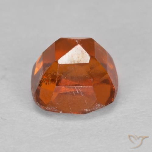 granate hessonita Ámbar naranja natural de 0.95 ct, Forma Cojín, SI