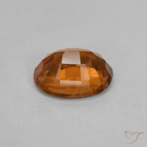 granate hessonita Naranja oscuro natural de 1.64 ct, Ovalada, VS-SI