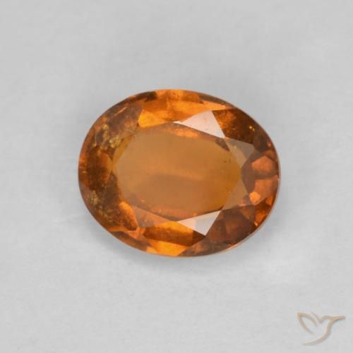 granate hessonita Naranja oscuro natural de 1.85 ct, Ovalada, VS-SI