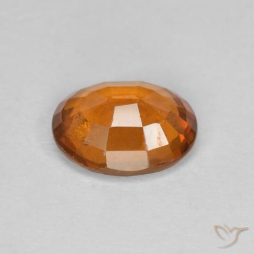 granate hessonita Naranja oscuro natural de 1.85 ct, Ovalada, VS-SI