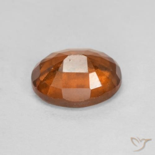 granate hessonita Naranja oscuro natural de 2.33 ct, Ovalada, VS-SI