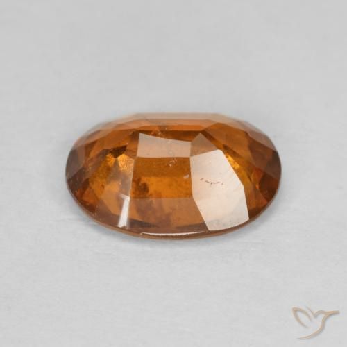 granate hessonita Naranja oscuro natural de 2.33 ct, Ovalada, VS-SI